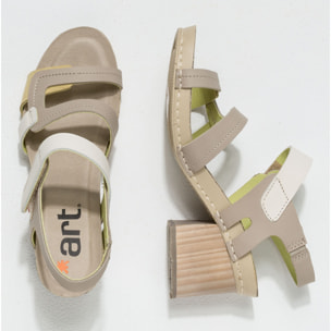 Sandalias con tacón 1875 GRASS WAXED SESAME-WHEAT/ I WISH color Sesame-wheat