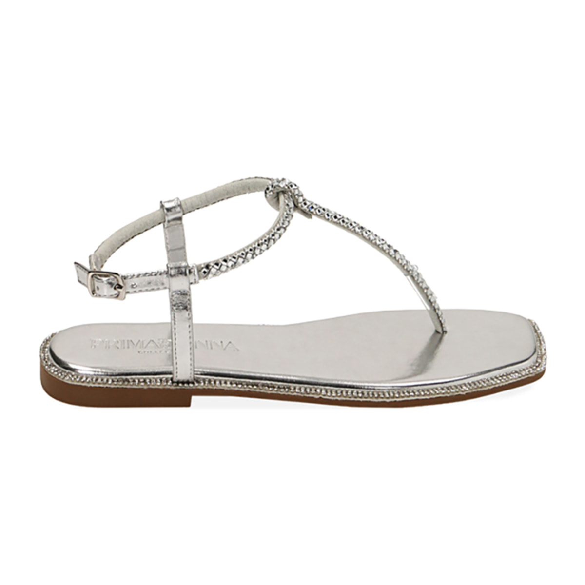 Chanclas de plata laminada