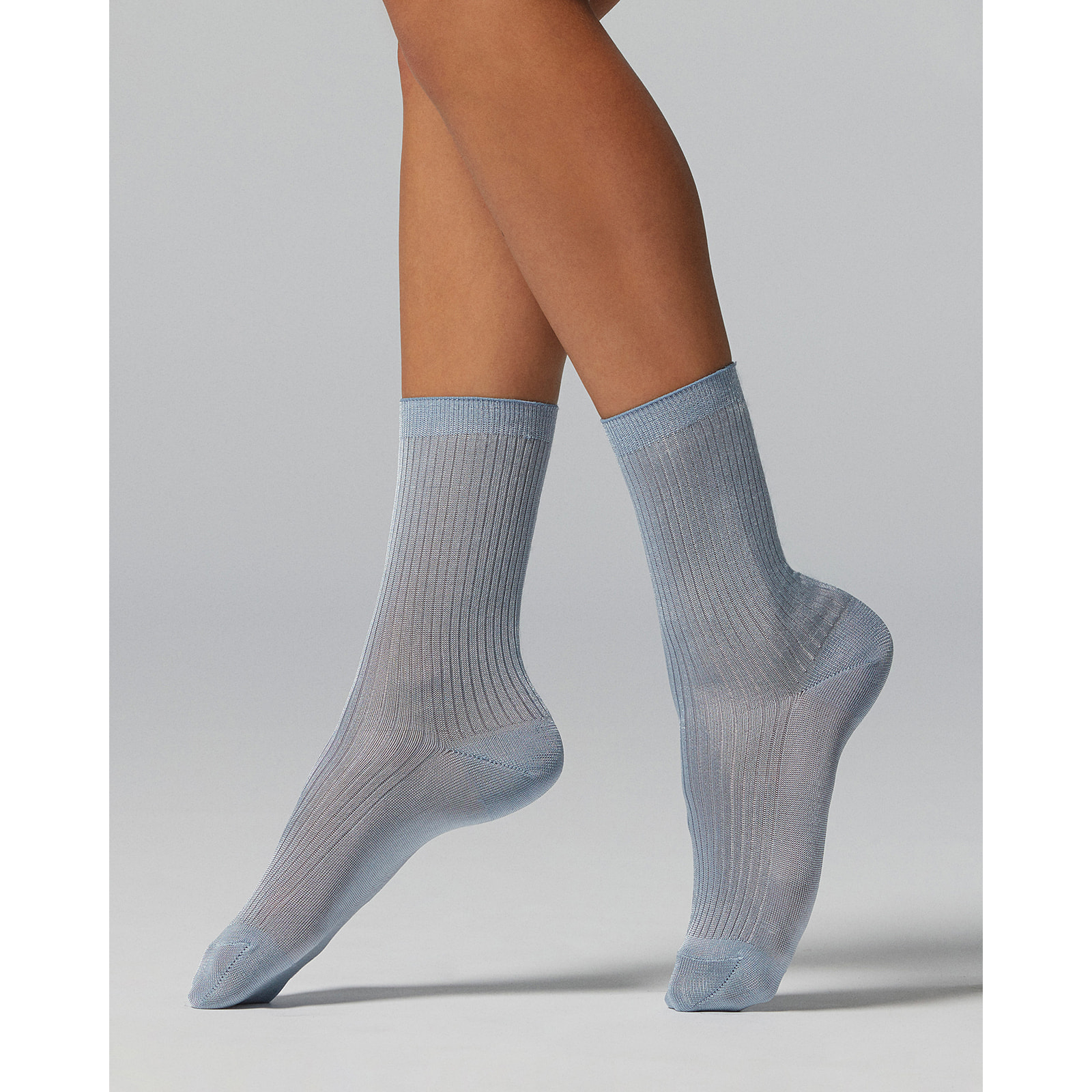 Calzino Victoria viscosa a coste