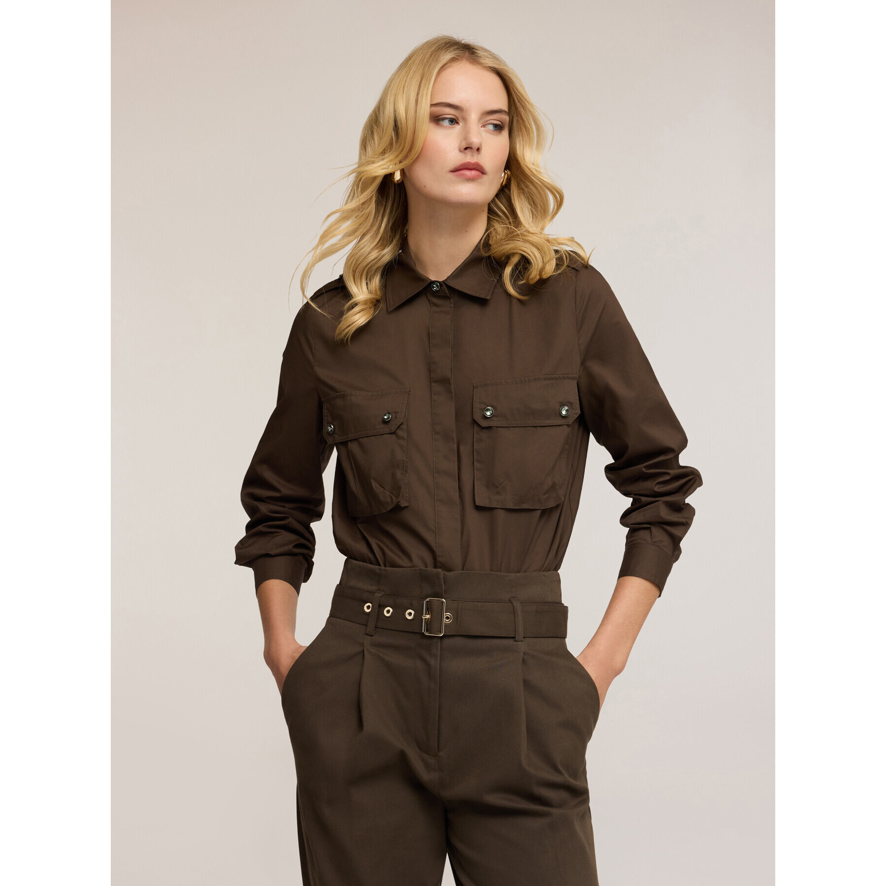 Motivi - Camisa body militar - Verde militare