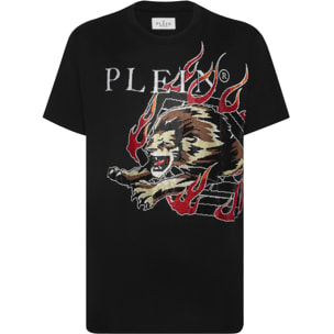 PHILIPP PLEIN T-Shirt Round Neck LION