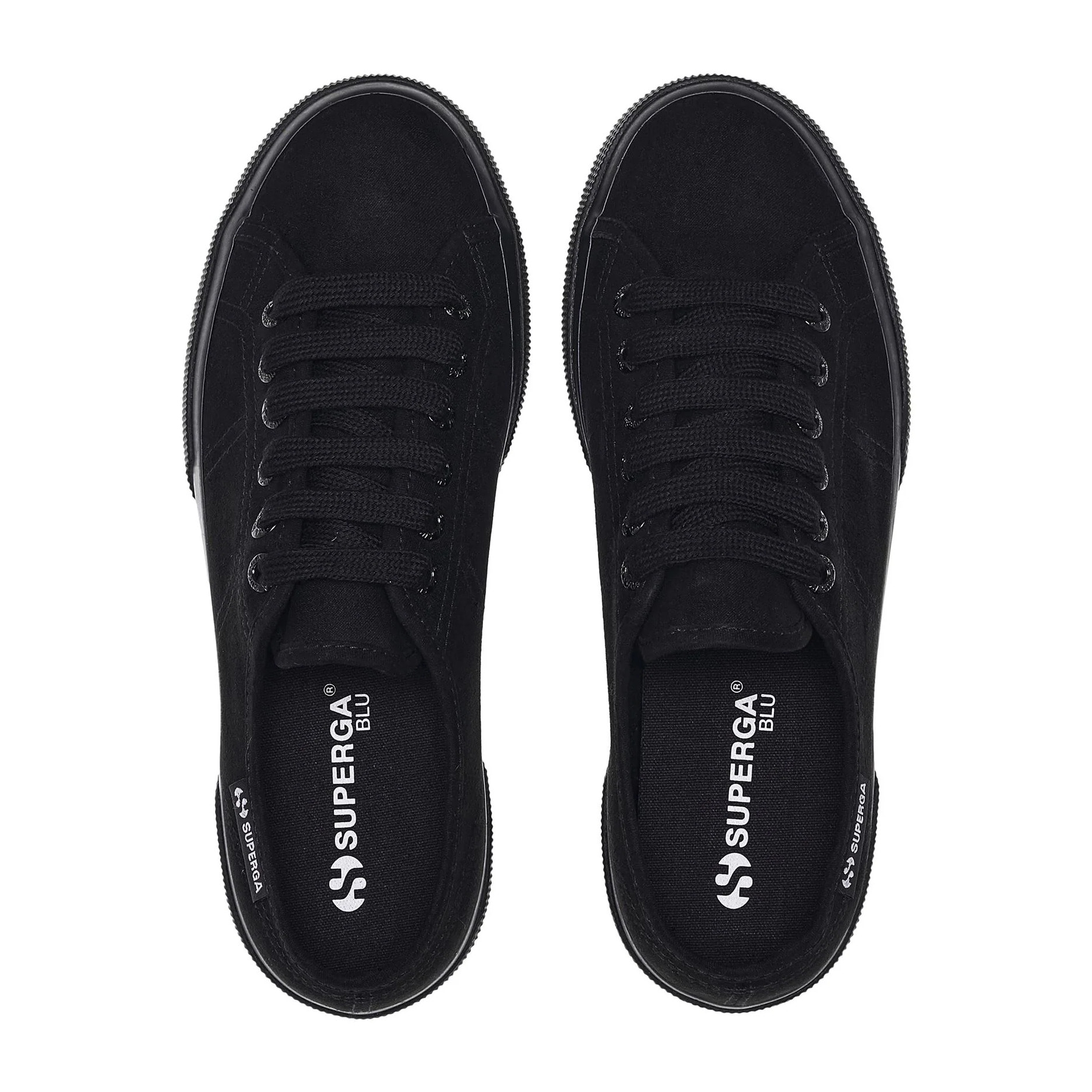 Scarpe da donna Superga Nero 3790 Microfiber Leggera