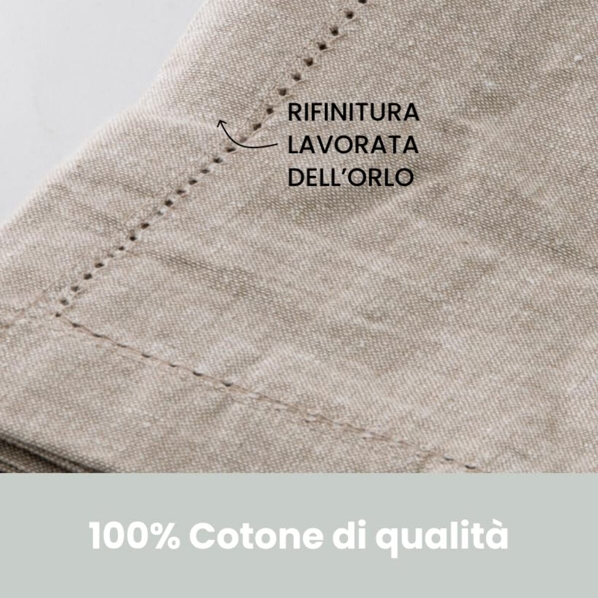 Intrecci – Set 6 tovaglioli in puro cotone 40x40 cm