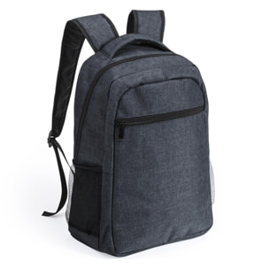 Mochila Verbel en acabado denim 600D. Compartimento interior acolchado para portátil.