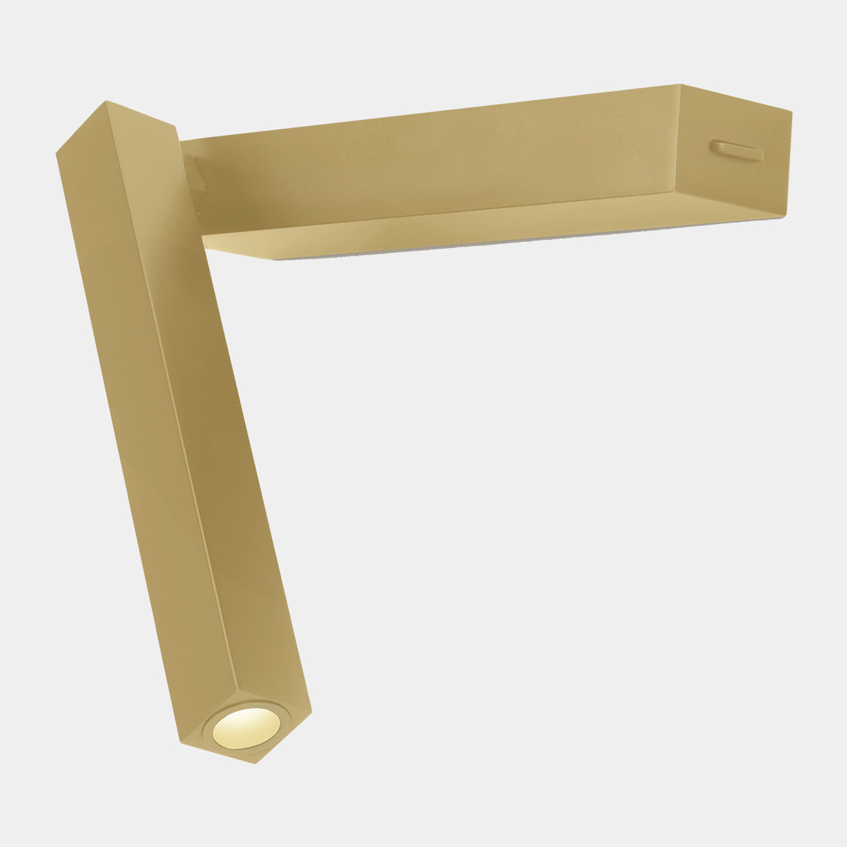 LEDS C4 Luz de lectura Hall Slim LED 3.5 Blanco cálido - 2700K ON-OFF Oro mate 150lm