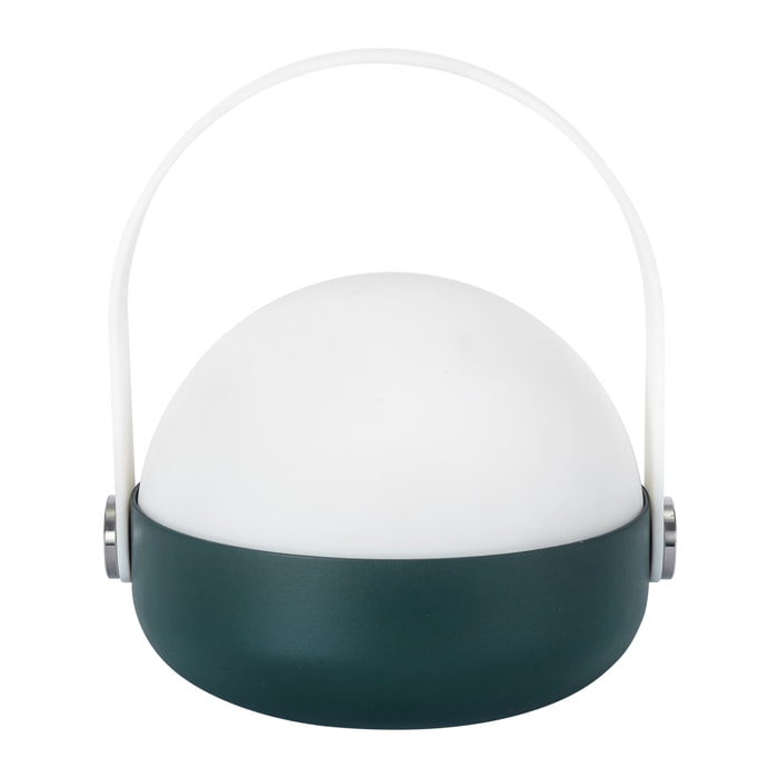 Forlight Baser sobremesa portatil en color verde con led blanco cálido 3000K