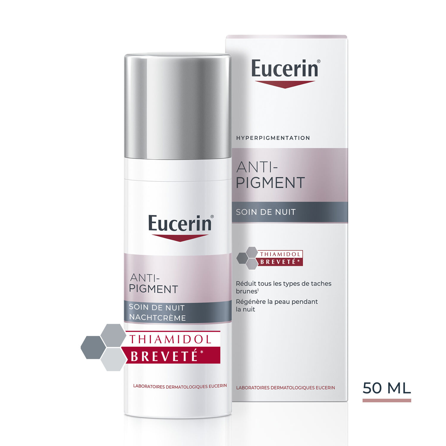 Anti-Pigment - Crème de Nuit Régénératrice Anti-Tâches - Tous Types de Peaux 50 ml