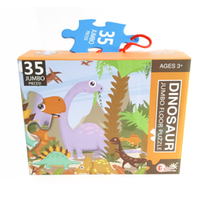 PUZLE DE 35 PIEZAS: MUNDO DINOSAURIO