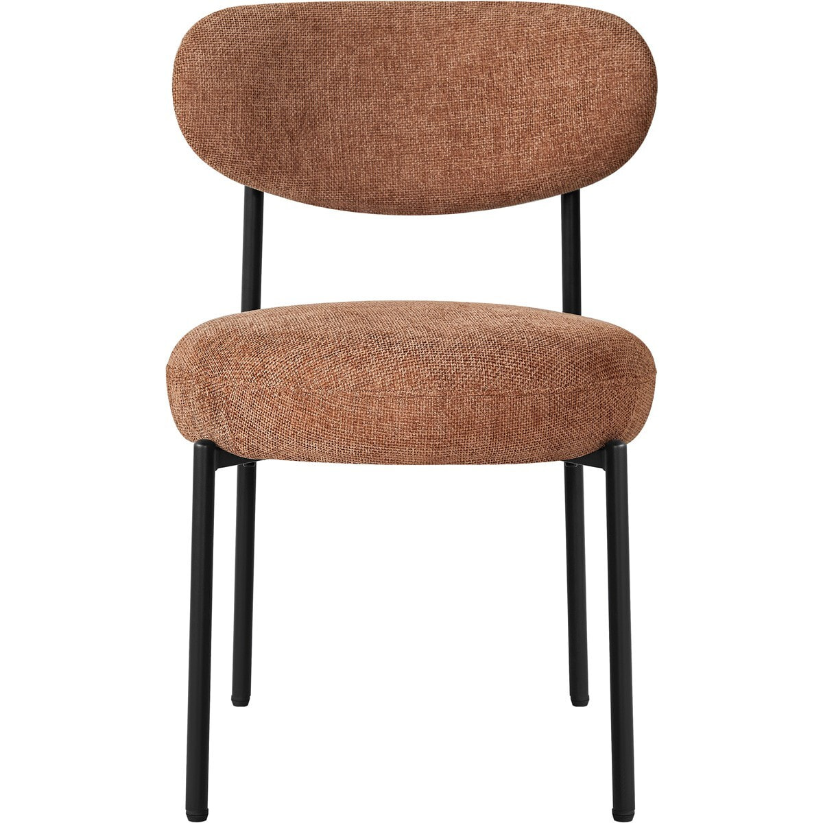 Lot de 2 chaises de salle à manger en tissu chenille - ORLA