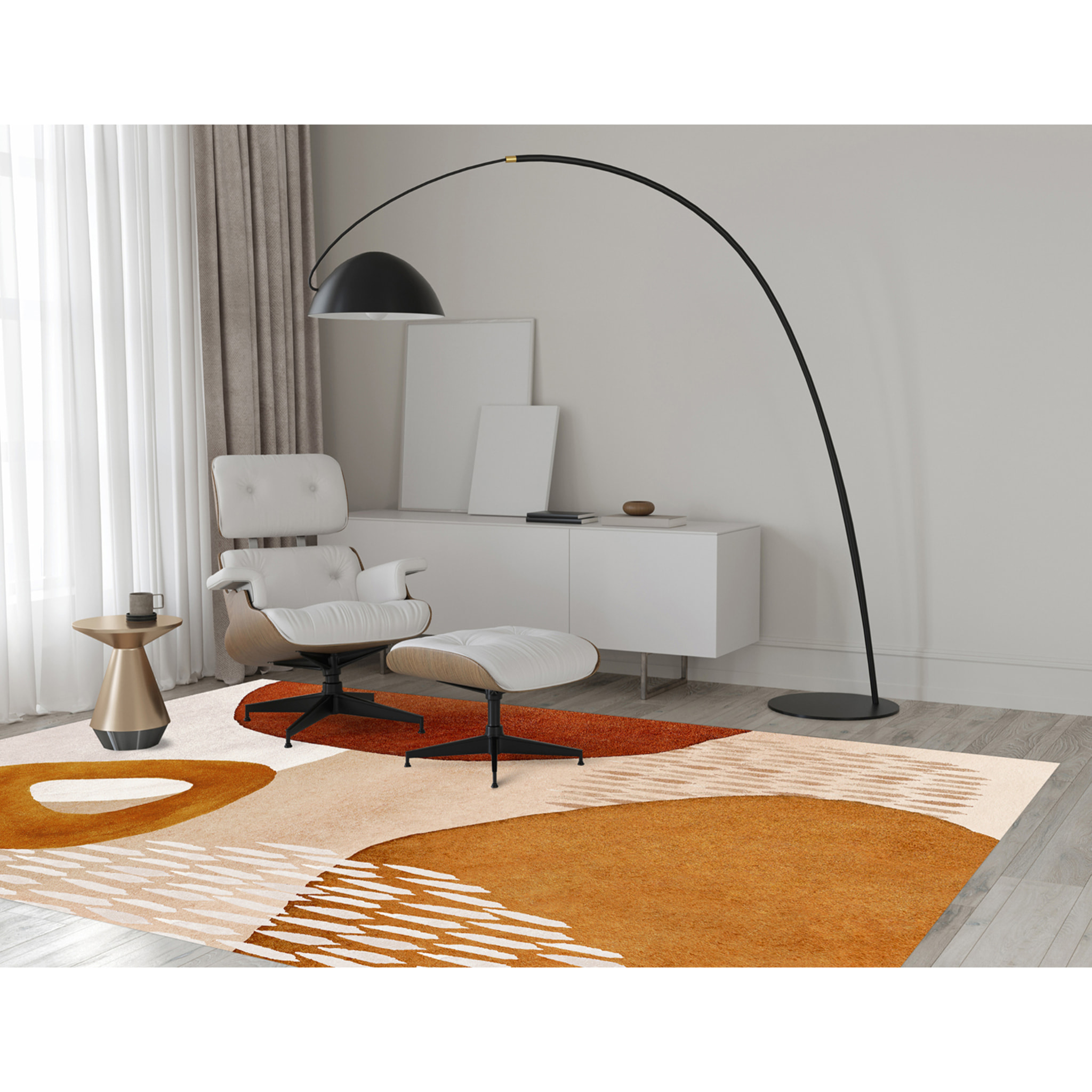 Alfombra de vinilo CERAMIKO, Irina, diseño moderno 70x100 cm