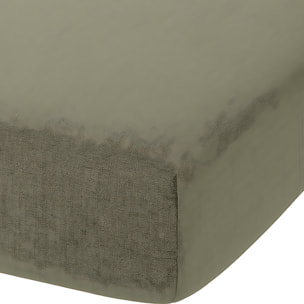 Drap Housse - Bonnet 30cm - 100% Gaze De Coton Romarin