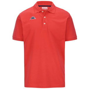 Kappa - Polo Shirts Uomo Rosso - Logo Holiver Mss