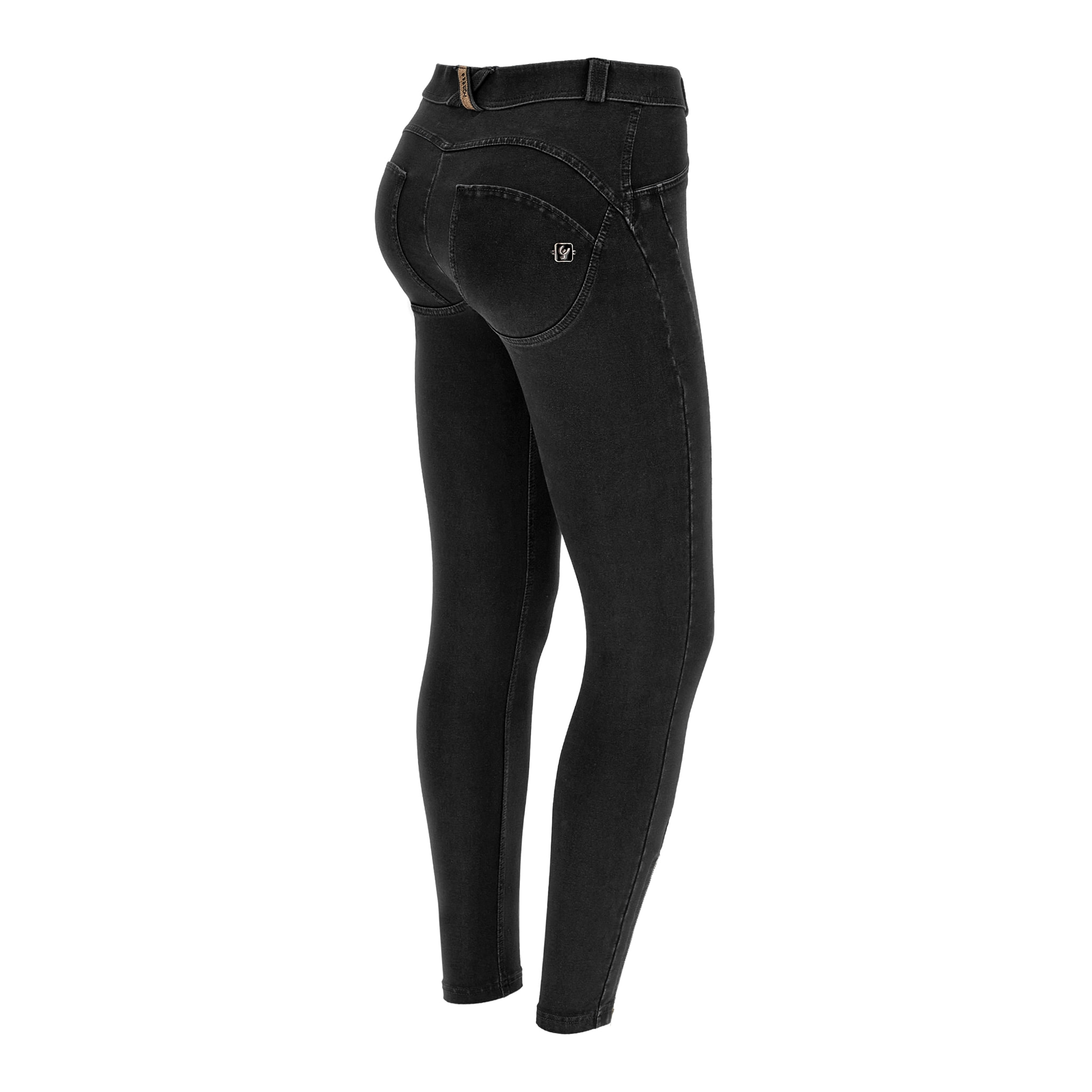 Jeggings push up WR.UP® vita alta 7/8 con zip sul fondo