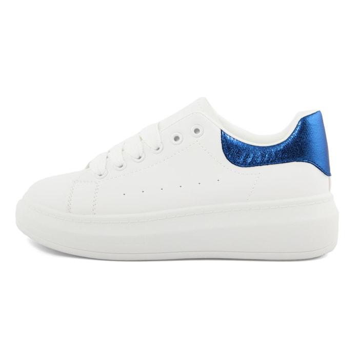 Sneakers Donna colore Blu-Altezza tacco:3,5cm