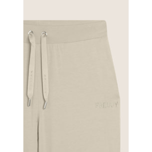 Pantaloni Sportivi con gamba Wide Leg e strass