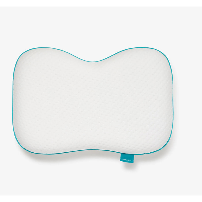 Almohada Cervical Viscoelástica Marmota Ergonómica, Firmeza Alta, para Dormir de Lado o Boca Arriba, Antironquidos y Alivio del Dolor de Cuello