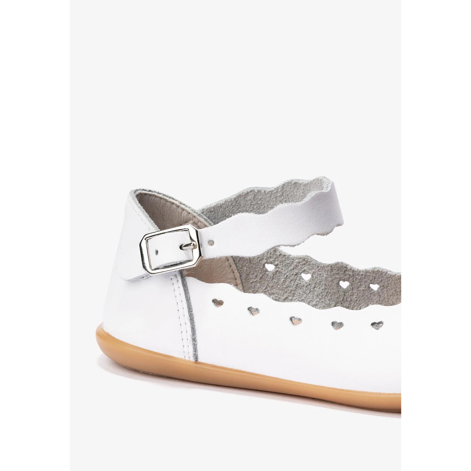 Bailarinas de niña con hebilla blanca