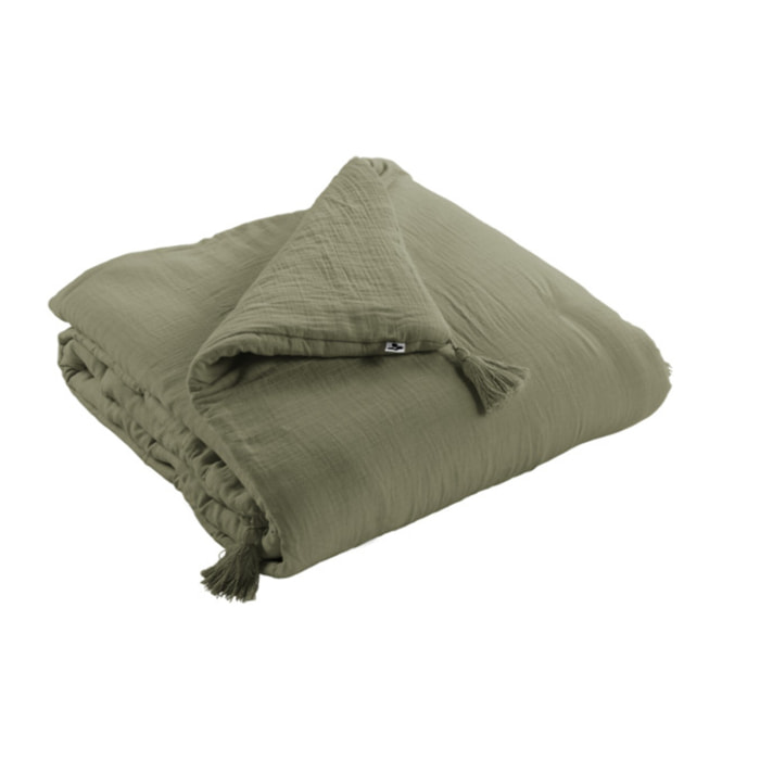 Édredon couvre-lit en gaze de coton 150x150cm - GAIA