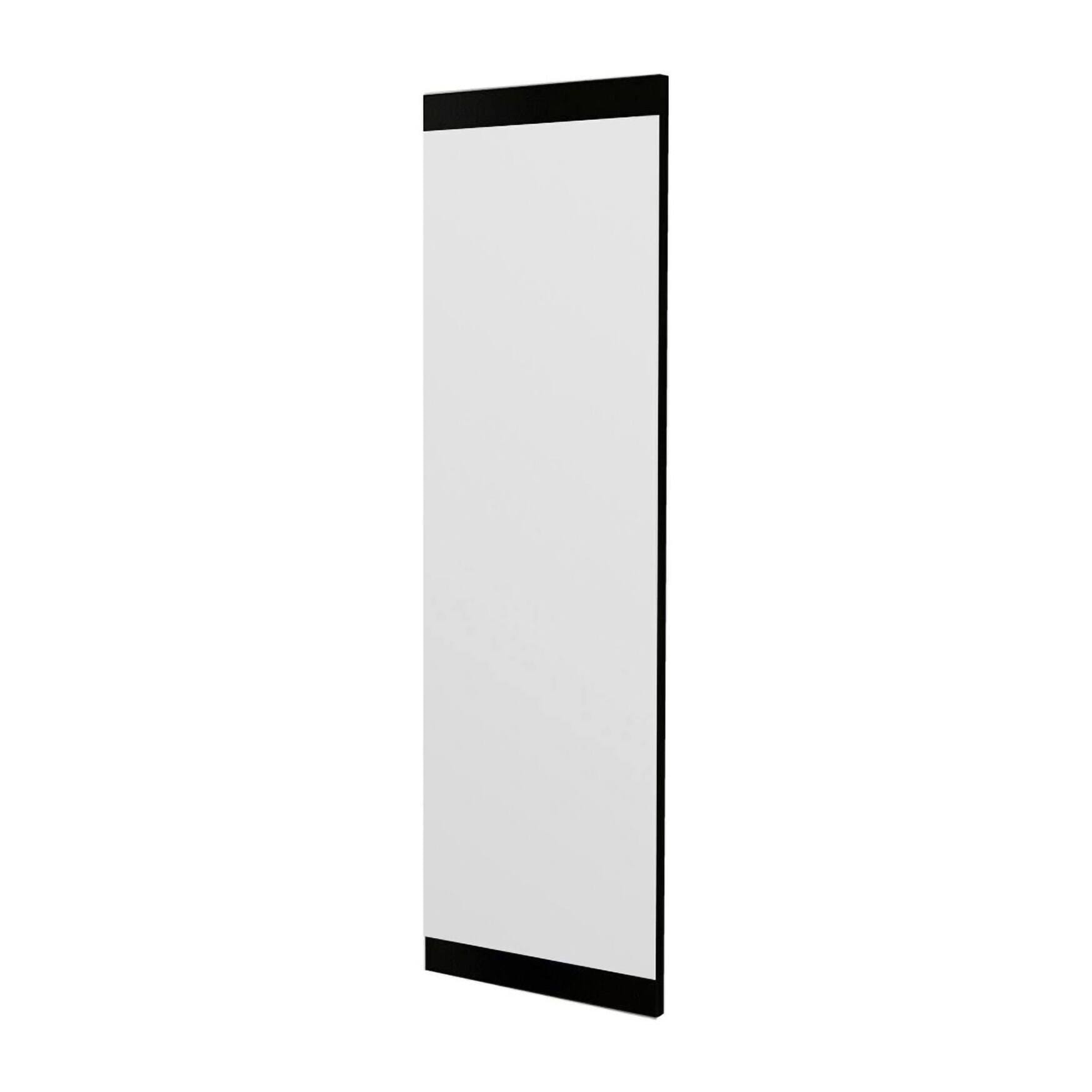 Specchio Dprenn, Specchiera, Articolo d'arredo a muro, Decorazione con specchio, 40x2h120 cm, Nero