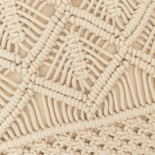COJIN ALG MACRAME CLETO - FUNDA + RELLENO