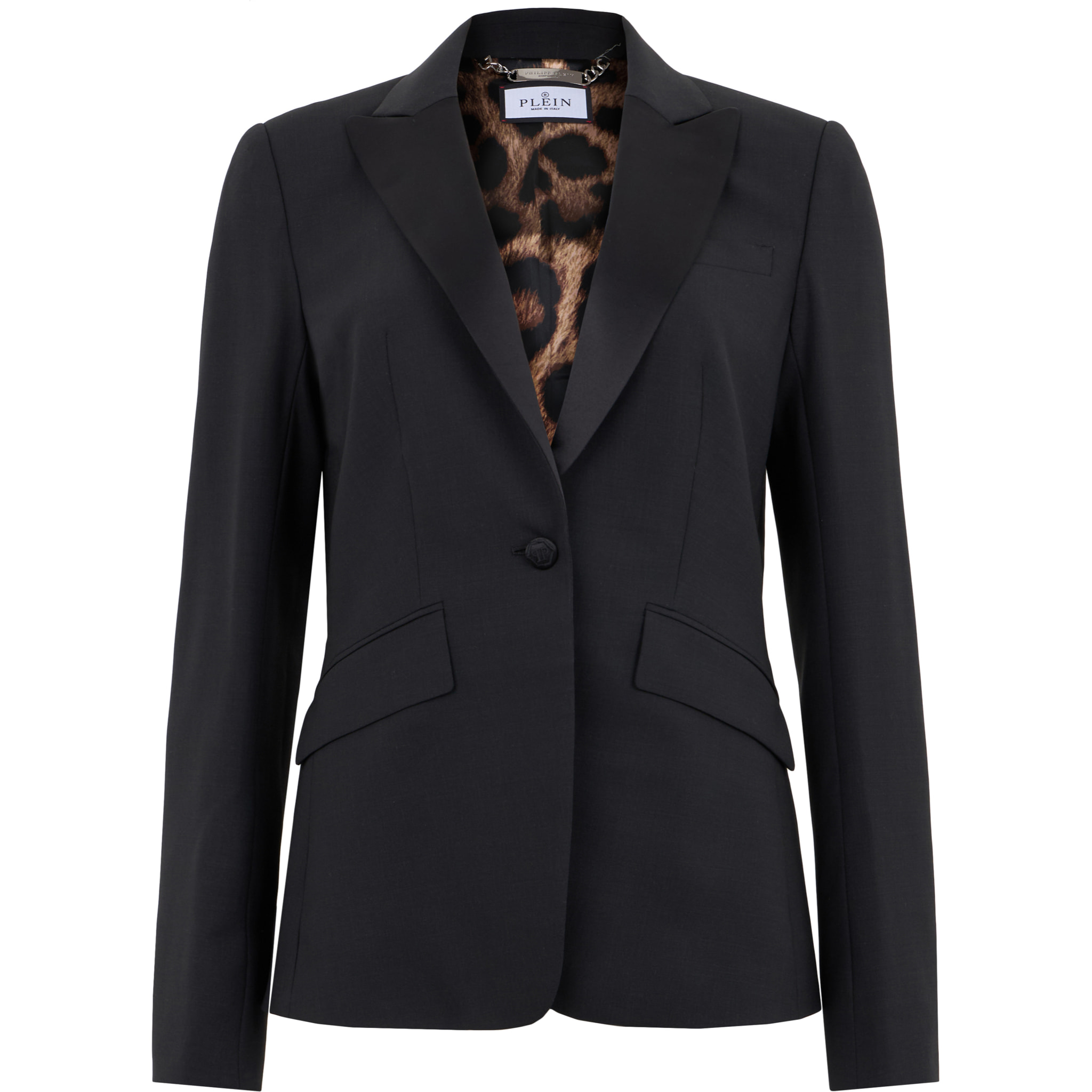 PHILIPP PLEIN Single Breasted Fit Blazer Skull