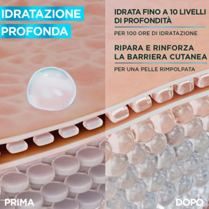 Trattamento Liquido Viso Idratante e Rimpolpante Hyaluron Barrier Repair per Riparare la Barriera Cutanea 120ml