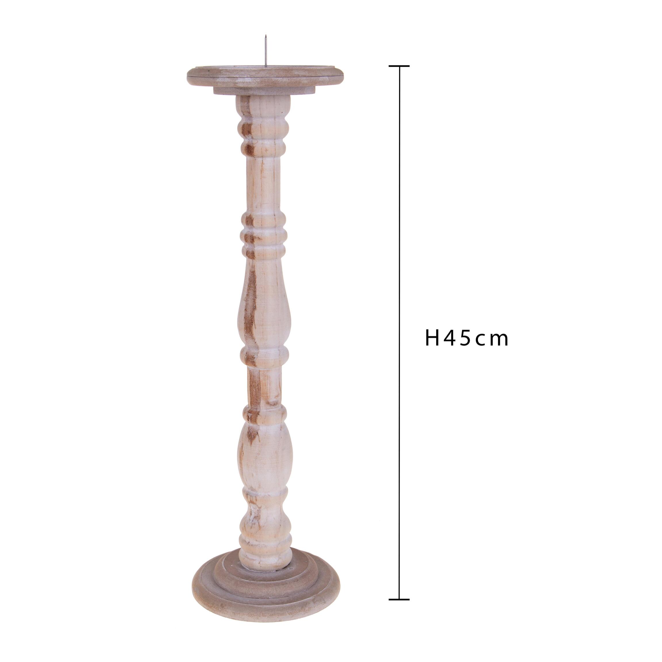 Portacandele - Pezzi 2 - 17xH45x17cm - Bianchi Dino SpA