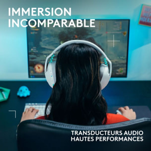 Casque gamer LOGITECH G321 Blanc  Lightspeed