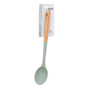 Cuillière Horizon L6,4cm vert en silicone