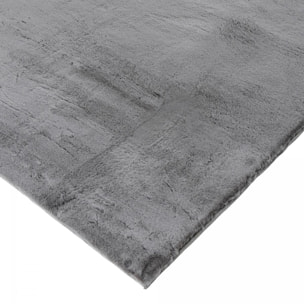 Tapis longs poils shaggy tissé motif uni NUJO