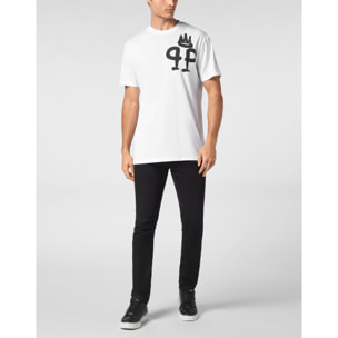 PHILIPP PLEIN Camiseta de cuello redondo y manga corta KING PLEIN