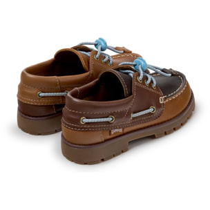 Zapatos de cordones - CAMPER Compas Twins - Marron - Piel lisa