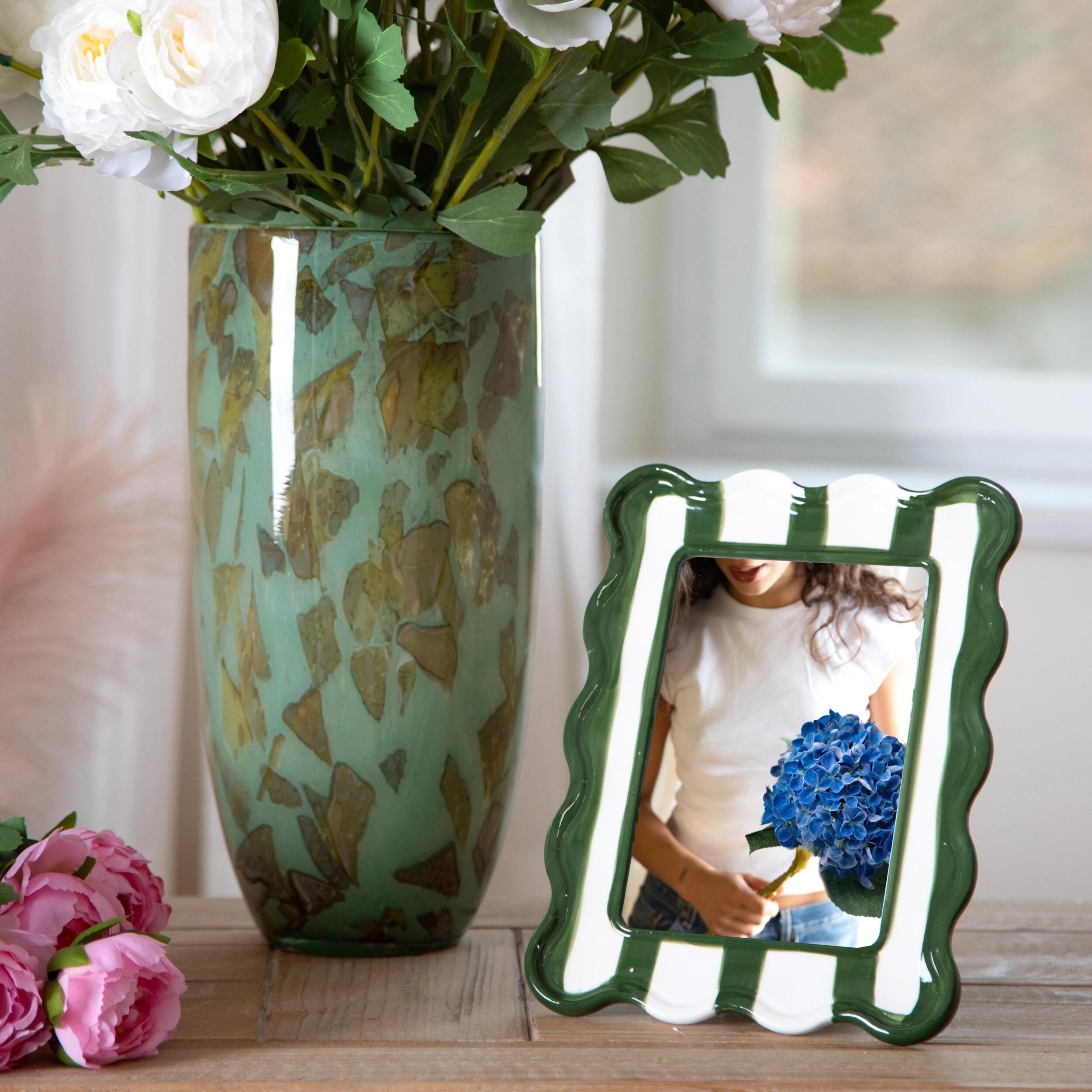 Porta foto con righe - 10xH16x2cm - Pezzi 3 - Bianchi Dino SpA