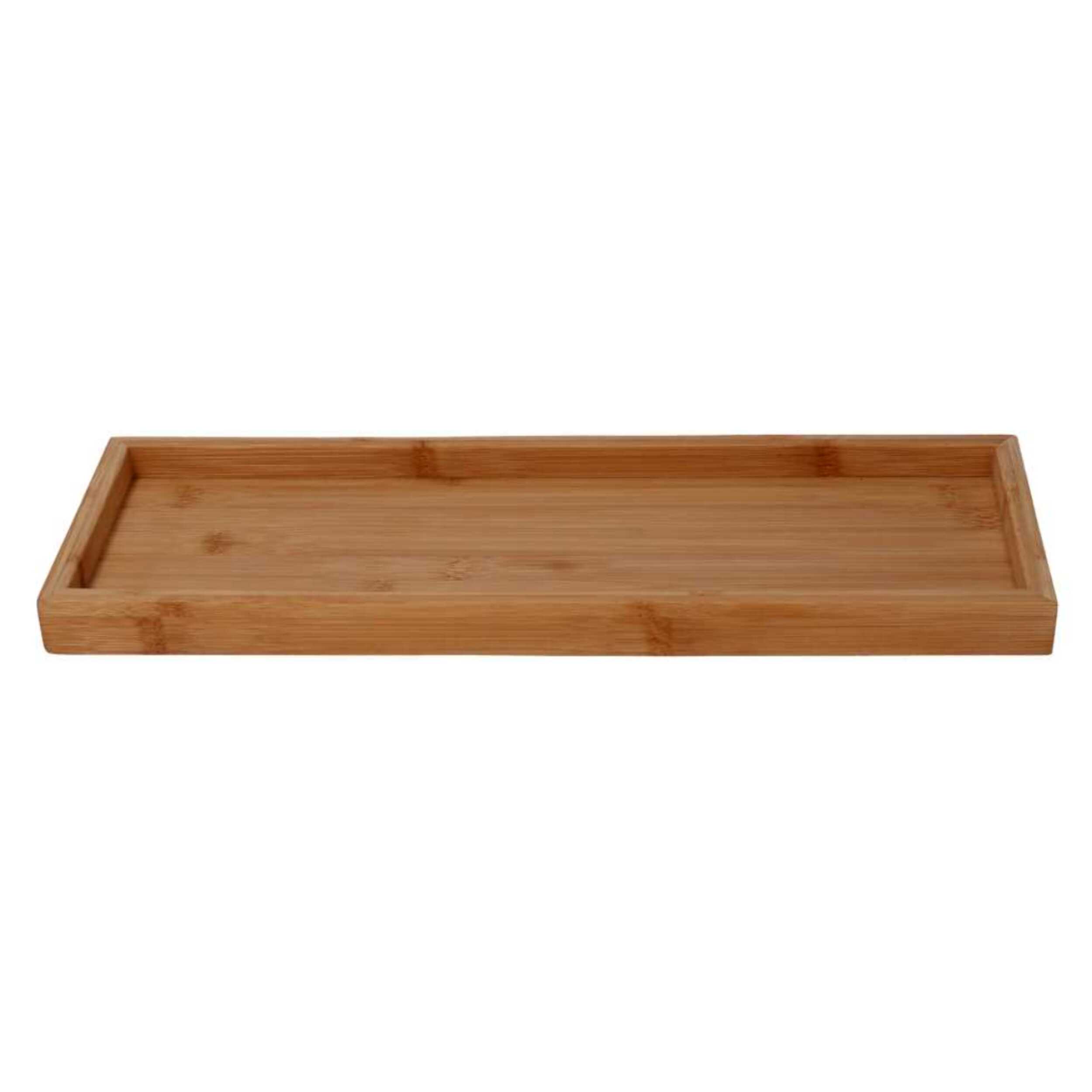 Vassoio in bambù naturale rettangolare cm50x17h2,5