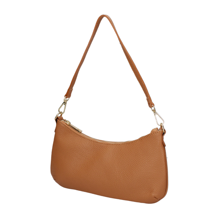 Borsa a spalla da donna - Modello Oriane - Vera Pelle - 27.0 x 14.0 x 3.0 cm
