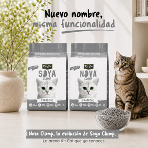 Kit Cat Arena Eco Nova - Charcoal 7 L Arena para gatos