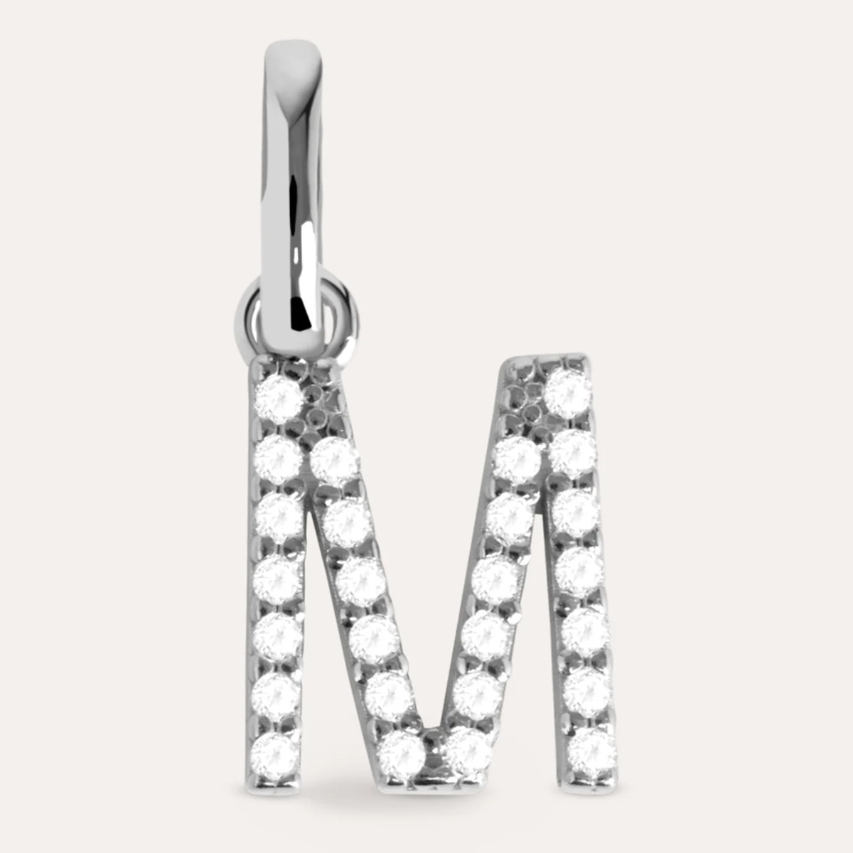 Charm Letter Spark in Argento