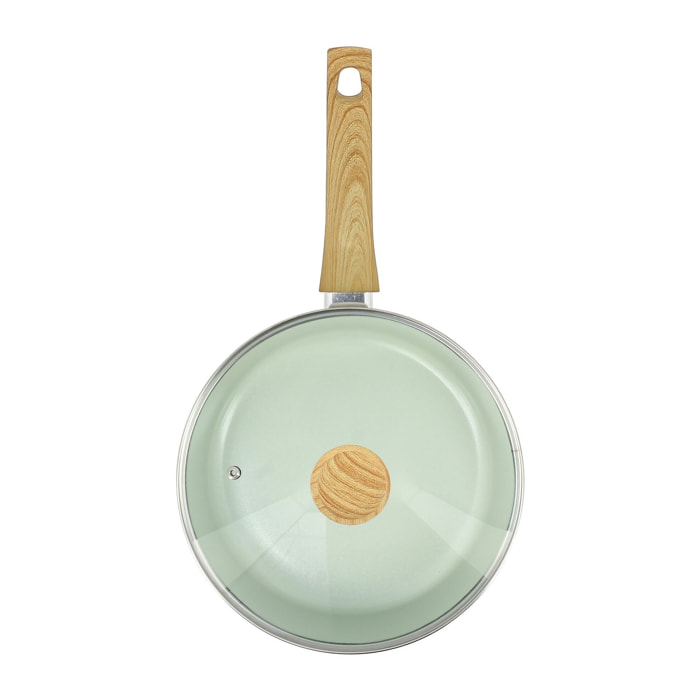 Sauteuse 24cm avec revêtement céramique céladon - tous feux COLORAMA