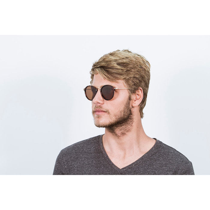 GAFAS DE SOL SUNPERS BIARRITZ METAL BRIDGE & TEMPLE de color Marron