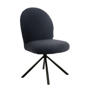 Chaise rotative 180° en tissu bouclette - BÉRANGÈRE