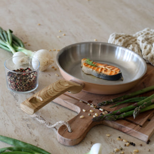 Lot de 3 poêles en acier inoxydable - tous feux EASYNOX