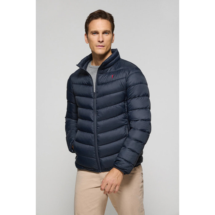Giacca ultraleggera Chase blu marino a con ricamo Rigby Go