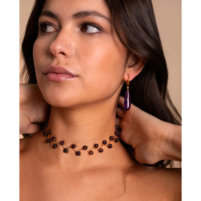 Pendientes con forma de gota.