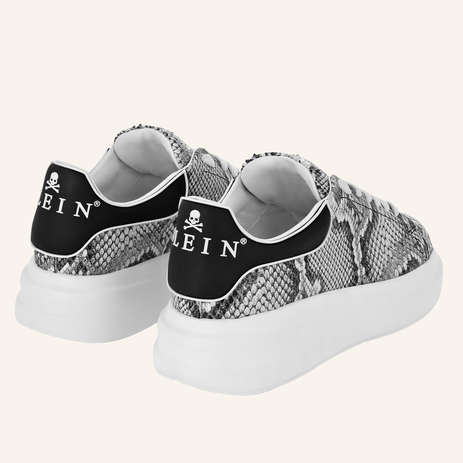 PHILIPP PLEIN Lo-Top Sneakers PYTHON