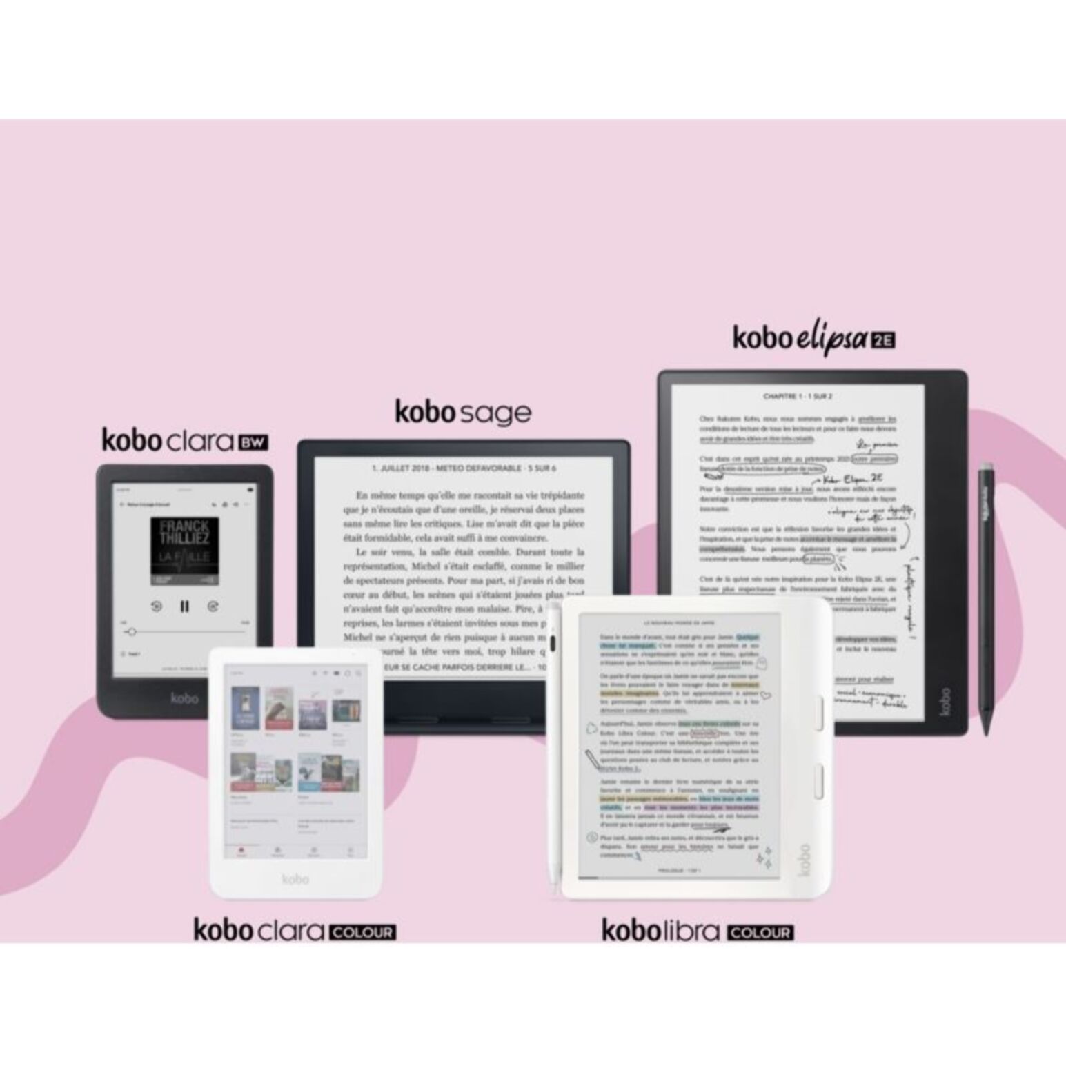 Liseuse eBook KOBO Clara Colour Blanche