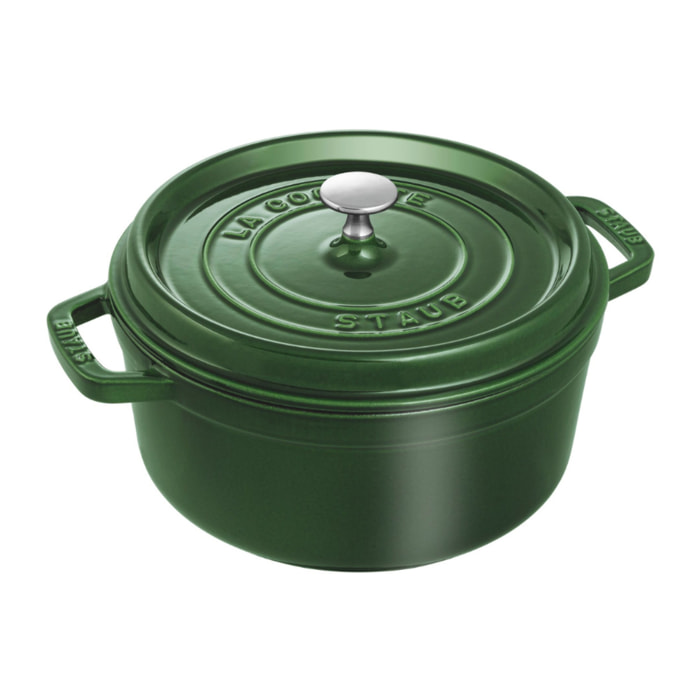 Cocotte 28 cm, Rond(e), Basilic, Fonte