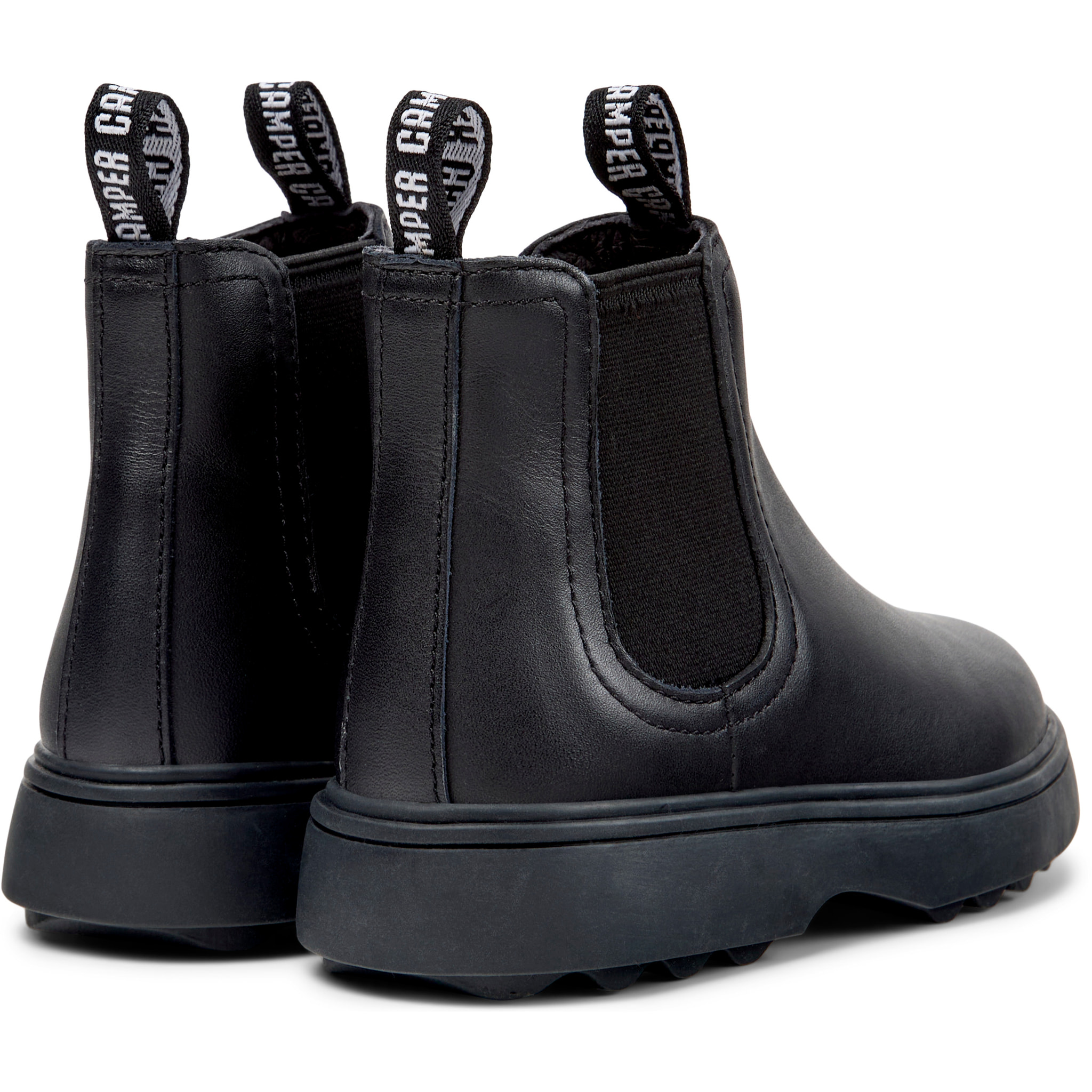 Botines - CAMPER Norte - Negro - Cuero liso