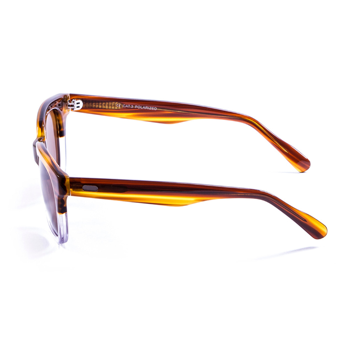 Gafas de sol LENOIR NICE - Marrón claro y blanco / Marrón