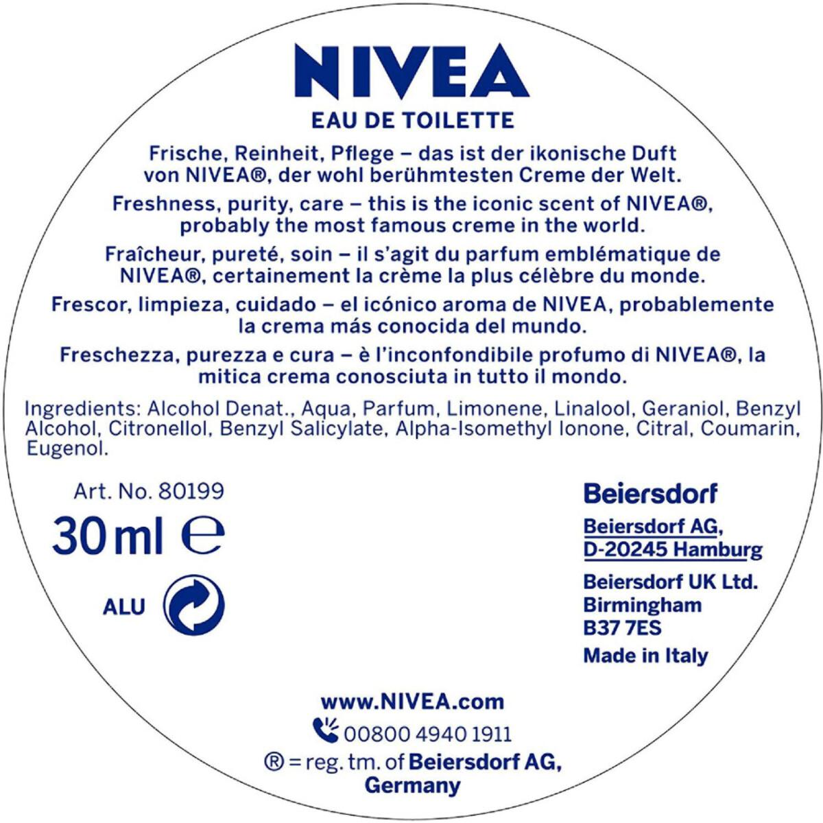 Nivea - Eau De Toilette 30Ml