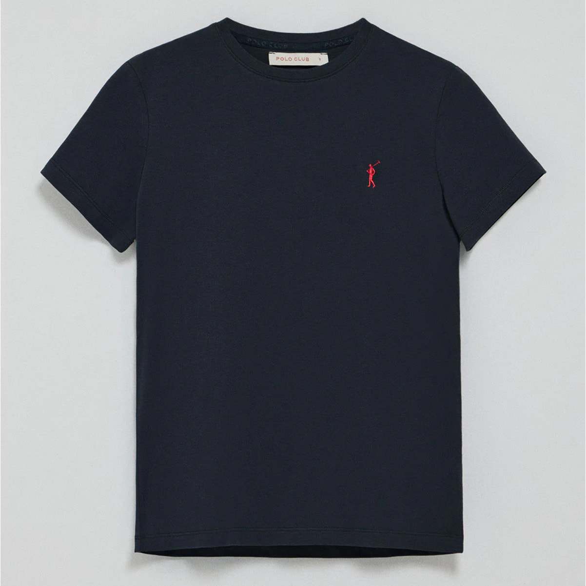 Pack di tre magliette nera, blu marino e bianca a maniche corte con logo ricamato Rigby Go